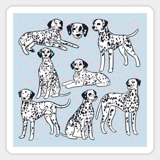 Cute dalmatian dog pattern Magnet